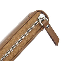 Men Faux Leather Tri-fold Retro Zipper Multi-card Slots Wallet