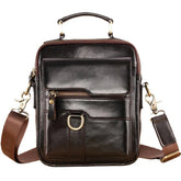 Men's Genuine Leather Large Capacity Shoulder Handbag