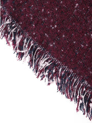 Casual Asymmetrical Women Contrast Colors Plaid Tassel Shawls Wraps