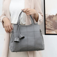 Women Solid Business Handbag Crossbody Bag Shoulder