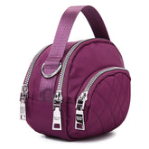 Women Leisure Waterproof Multi-Pocket Plaid Crossbody Bag Shoulder Bag