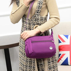 Women Nylon Shoulder Bag Outdoor Sports Waterproof Crossbody