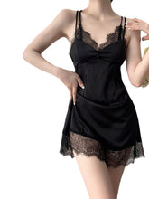 Women's Sexy Lace Backless Summer Mini Dress - Cozy Solid Color Straps