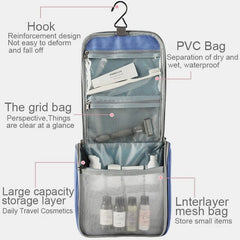 Women PU Leather Portable Multi-compartments Large Capacity Travel Storage Bag