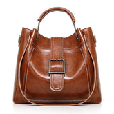 Women Faux Leather Three-piece Set Handbag Shoulder Bag Clutch Bag