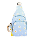 Women Daisy Printed Casual Chest Bag Crossbody