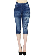 Casual Sport Women's Skinny Bell Bottom Mid Waist Print Stretchy Calf-Length Pants