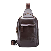 Vintage Genuine Leather Chest Bag Crossbody Shoulder