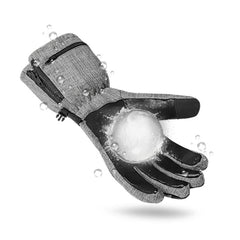 Motorcycle Heated Gloves Full Finger USB Charging 3 Gear Adjustable Touch Screen Skiing Gloves Waterproof Thermal Gloves
