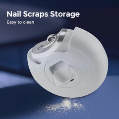 2-in-1 Electric Nail Clippers & Manicure Set, 360° Rotating Trimmer for Baby & Adult Fingers, Toes