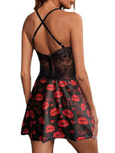 Women's Lace Dress Sheath Dress Mini Dress Daily Sexy Lace Backless Lip Strap Home