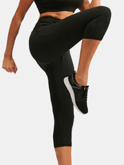Women Solid Color Moisture Wicking Sport Yoga High Waist Pants