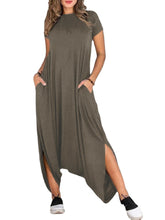 Elasticated Halon Solid Jumpsuit With Pockets For Women