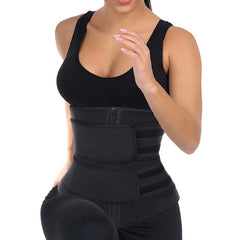 Waist Trainer Vest Large Size Body Shaper Sweat Waist Trainer Corset Sports Spandex Yoga Gym Workout Pilates Adjustable Tummy Fat Burner Hot Sweat Yoga Belts Fitness Belts For Men Women / Adults