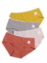 Women's Daisy Print Mid-Waist Comfy Breathable Panty