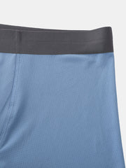 Mens Ice Silk Hive Mesh Sports Thin Section Breathable Boxer Briefs Panties Underwear