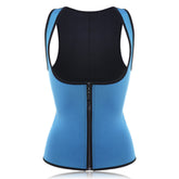 Women Front Zip Sports Trainer Cincher Corset Waist Shapewear Vest Plus Size Polyester Neoprene Vest