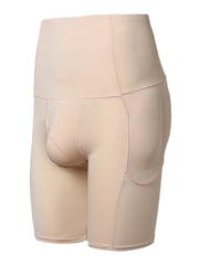 Men Butt Lifting Shapewear High Waist Tummy Control Slimming Boxer Short Detachable Padded Underwear