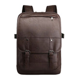 Vintage Faux Leather Anti-Theft Backpack Business Bag For Men