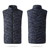 Unisex USB Heated Winter Vest Jacket for Back & Cervical Spine Warmth