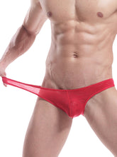 Mens Lips Jacquard Solid Color Low Rise Attractive Underwear