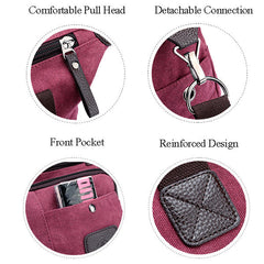 Women Canvas Large Capacity Sport Travel Casual Handbag Crossbody Shoulder Bag