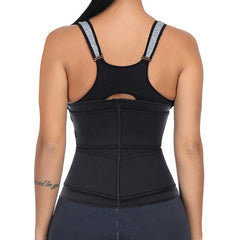 Waist Trainer Vest Large Size Body Shaper Sweat Waist Trainer Corset Sports Spandex Yoga Gym Workout Pilates Adjustable Tummy Fat Burner Hot Sweat Yoga Belts Fitness Belts For Men Women / Adults