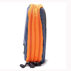 Casual Multifunctional Canvas Multi Pocket Ipad Store Bag Phone Storage