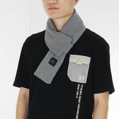 USB Heated Unisex Scarf - Electric Neck Warmer for Winter Camping & Travel