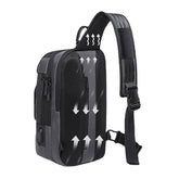 Men's Multifunction USB Charging Crossbody Bag for 15.6" Laptop with Multi-Pockets