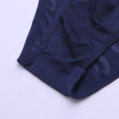 Mens Lips Jacquard Solid Color Low Rise Attractive Underwear