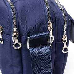 Women Nylon Large Capacity Zipper Crossbody Bag Multi-compartment Shoulder Messenger Bag