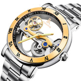 Business Style Men Wrist Watch Stainless Steel Strap Automatic Mechanical Watches