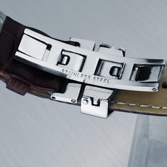 Masculino Multi-Functional Luminous Double Calendar Waterproof Men Stainless Steel Strap Mechanical Watch