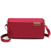 Women Travel Passport Storage Bag Nylon Waterproof Crossbody