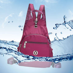 Women Nylon Light Chest Bags Outdoor Shoulder Sports Backpack