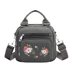 Women Nylon Fashion Embroidered Crossbody Bag Shoulder Bag Handbag