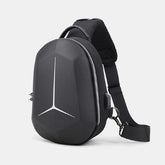 Men's Waterproof USB Charging Crossbody Sling Bag - Large Capacity, Multi-Layered