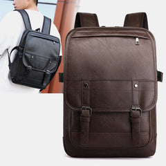 Vintage Faux Leather Anti-Theft Backpack Business Bag For Men