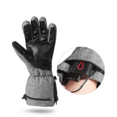 Motorcycle Heated Gloves Full Finger USB Charging 3 Gear Adjustable Touch Screen Skiing Gloves Waterproof Thermal Gloves