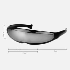 Men One-piece Personality Space Robot SF Movie Fashion Cool Sunglasses