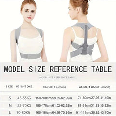1pc Adjustable Hunchback Brace Support Belt - Improve Your Posture & Clavicle Spine With Back Shoulder & Lumbar Posture Correction Corset