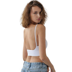 Sexy Breathable Ladies' Seamless Cotton Bras For Fitness