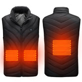 Men's USB Heated Vest - Winter Sleeveless Jacket for Outdoor Hiking