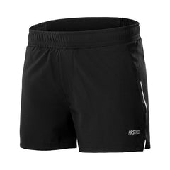 2-in-1 Men's Running Shorts with Waist Rope Quick Dry Zipper Pocket Sports Fitness Gym Shorts