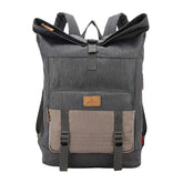 Men Canvas Waterproof Large Capacity Backpack Casual 15.6 Inch Laptop Bag Travel