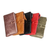 Women Multi-slots 12 Card Slots Zipper Bifold 6.3inch Phone Long Wallet