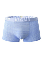Mens Cotton Breathable Antibacterial Underwear Logo Waistband Boxers With Pouch
