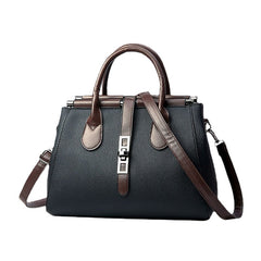 Women PU Leather Medium Capacity Solid Color Multi-carry Handbag Crossbody Shoulder Bag