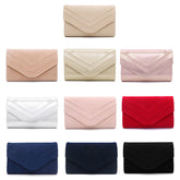 Women Dacron Fabric Elegant Fluffy Clutch Bag Magnetic Closure Casual Square